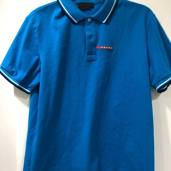 PRADA POLO BLUE XL NEVER WORN ORIGINALY $425 - Picture 3 of 7
